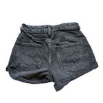 PacSun Womens Black Wash High Rise Cuffed Mom Denim Jean Shorts - Sz 24 Photo 3