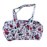 Vera Bradley Barrel Duffel Vineyard Floral Blue Magenta Photo 1