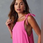 VICI Felicia Pocketed Linen Blend Relaxed Jumpsuit In Pink Photo 3