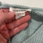 Caution to the Wind  Textured Wrap Top in Light Green Photo 2