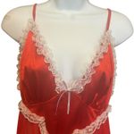 Y2K Escante Women Lace Babydoll Lingerie 3X Red Sheer Flirty Romantic Intimates‎ Photo 8