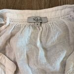 Rails  Alena White Linen Blend Top Cottagecore Peasant Prairie Sz S​ Photo 5