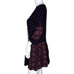 Anthropologie Vanessa Virginia Dress Womens XS Navy Blue Red Kaleidoscope Boho Photo 2