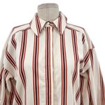 Ted Baker  Kaate Shirt Dress With Waist Tie‎ Cream Red Stripe Size 1 US 4 Photo 3