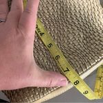 Anthropologie Vilenca Holland cream woven leather crossbody purse 9.5” x 7.5” Tan Photo 12