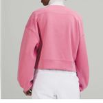 Lululemon Softstreme Perfectly Oversized Cropped Crew Pink Blossom Size 2 Photo 3