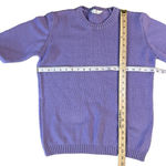 Vintage Marks & Spencer St Michael's Dark Lilac Cotton Sweater Knit UK 12 US 8 Photo 5