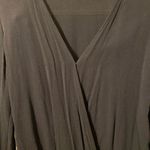 Lovers + Friends | Vision V-Neck Long-Sleeve Bodysuit Blouse in Black Sz Medium Photo 4
