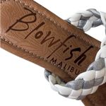 blowfish NWOT  Malibu Braided Zelie
Sandals White Silver Size 8.5 Photo 2
