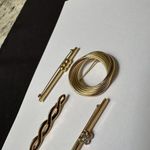 Monet Lot Of 4 Gold Tone All Signed Brooch Pins Avon Napier 2  Photo 1