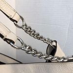 Coach Lexy Floral Pebble Leather Chain Shoulder Bag Purse Cream Flowers Large Photo 8