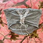 studio 1011 y2k reworked motorcycle print corset style tube top Photo 6