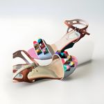 Fendi  Rainbow Pyramid Stud Block Heel Sandals 37.5‎ Photo 8