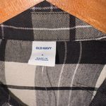 Old Navy Women’s Black/White Plaid Long Sleeve Button Cuff Shirt Dress Size L Photo 1