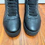 AGL Gemma High Black Leather Jewel Buckle High Top Sneakers 9 Photo 6