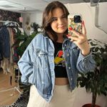 Lee x H&M Cropped Slouchy Denim Jacket Blue Photo 4