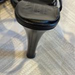 Coach Women’s Black Joelle Kid Leather Strappy Bow Sandal Heels Photo 4