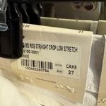 AGOLDE white Cake mid rise straight crop low stretch jeans Photo 1