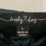 Lovely Day  Dress Green Sequins Mini Lined Formal Celebration Dance Party Photo 5