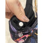 Lululemon Energy Sports Bra Womens 8 Black Floral Strappy Crossback Yoga Print Photo 5