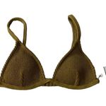 Good American Always Fits Triangle Swim Top, Size 1 - Dirty Olive Photo 6
