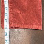 Loft  Womens Cotton Blend High Waist Skinny Leg Velvet Pants Burnt Orang Rust Siz Photo 10