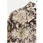 ZARA BNWT  WOMENS COLLECTION ANIMAL PRINT SHIRT Size  S Photo 2