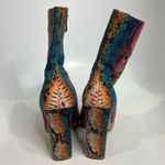 Azalea Wang skaywalker rainbow snake skin boots heeled boots women’s size 7 Pink Photo 5