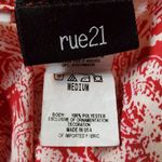 Rue 21  Red & Cream Patterned Wrap Maxi Skirt (M) Photo 4