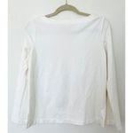 EUC J Jill Ponte Cream Stretchy Button Sleeve Pullover Sz XS White Photo 1