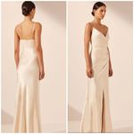 Shona joy  La Lune crossed draped maxi Cream dress Photo 3