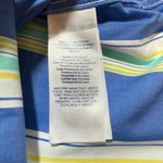 CHAPS L Blue Green Yellow Striped Button Up Shirt Gingham Cuff Preppy Coastal Photo 8