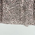 DR2 Soft Pink Gray Leopard Print Chiffon V Photo 5