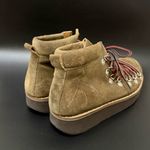 Free People Durango Olive Tan Suede Leather Lace Up Platform Hiker Boots Size 39 Photo 5