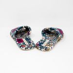 Veronica Beard Gillian Velvet Velour Floral Flower Print Open Toe Slipper Sandal Photo 2