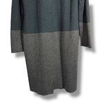 J. Jill Charcoal Gray Blue Colorblocked Knit Long Coatigan Jacket Size L Photo 11