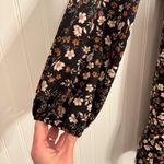 Lila Rose Lily Rose Women’s Black Floral Long Sleeve Cinch Front Baby Doll Dress Size XS Photo 4