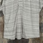 Derek Lam Derek Lam for Design Nation T-Shirt Striped Woman's Medium Tan Gray Loose Fit Photo 2