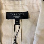 Talbots  Kate Fit Linen Blend Blazer Tan Beige Size 12P Petite Career Jacket NWT Photo 3
