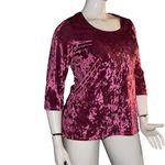 Slinky Brand Crushed Velvet Top Photo 1