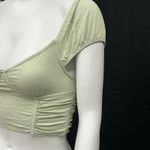 Princess Polly Karla Crop top, size 4, sage green Corset Summer Photo 3