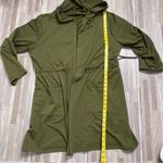 SheIn Olive Green Hooded Cardigan with Tie Waist, Size 2XL Photo 11