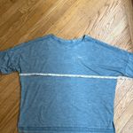 Nike Dri-FIT Blue Geometric Short Sleeve Top XL Loose Fit Workout Tee Photo 6