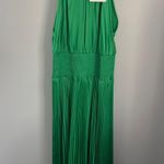 A.L.C. 10 NEW Renzo II Midi Dress Pleated Sleeveless Basil Green Photo 3
