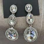 Bebe ✨ Silver Crystal Drop Earrings✨NEW Photo 2