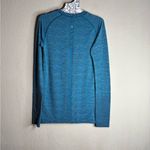 Lululemon Swiftly Tech Long Sleeve Crew Indian Ocean / Black size 8 Photo 2