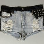 Distressed Denim Leather ‘The Smiths’ ‘Rocky Horror Picture Show’ Punk Patches Studded Spiked High Photo 1