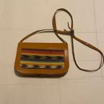 Ecote Women’s Vintage Leather Boho Aztec Crossbody Bag Brown 8.5X1.5X5 Photo 10