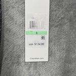 Calvin Klein Dress Womens 8 Black Silver Cheetah Leopard Print Ruched Edgy Punk Photo 7