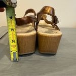 Dansko  Surraya Sandals Slingback Strappy Wedge Bronze Leather Womens EU41 US 10 Photo 2